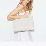 TORY BURCH T Monogram Pebble Tote – Titanium