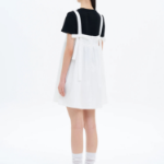 8 seconds Back Ribbon Mini Dress — White