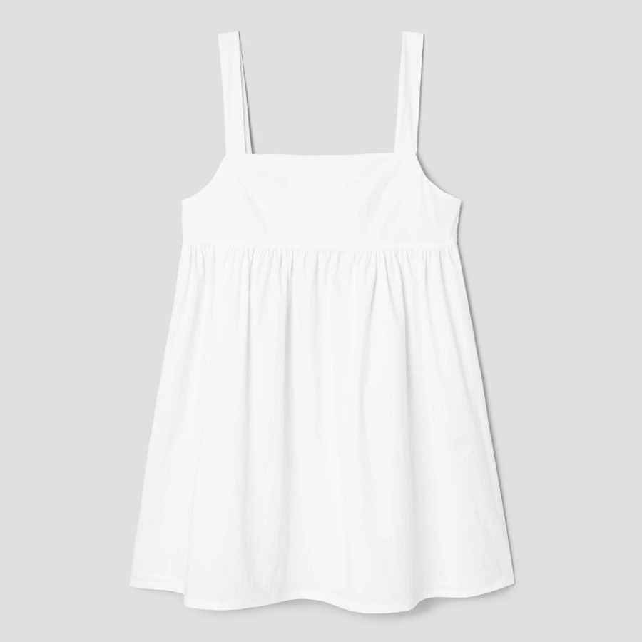 8 seconds Back Ribbon Mini Dress — White