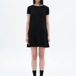 8 seconds Pleats Mini Dress — Black