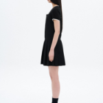 8 seconds Pleats Mini Dress — Black