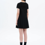 8 seconds Pleats Mini Dress — Black