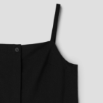 8 seconds Pleats Mini Dress — Black