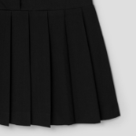 8 seconds Pleats Mini Dress — Black