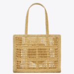 TORY BURCH Ella Hand-Crocheted Small Tote – Natural