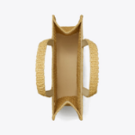 TORY BURCH Ella Hand-Crocheted Small Tote – Natural