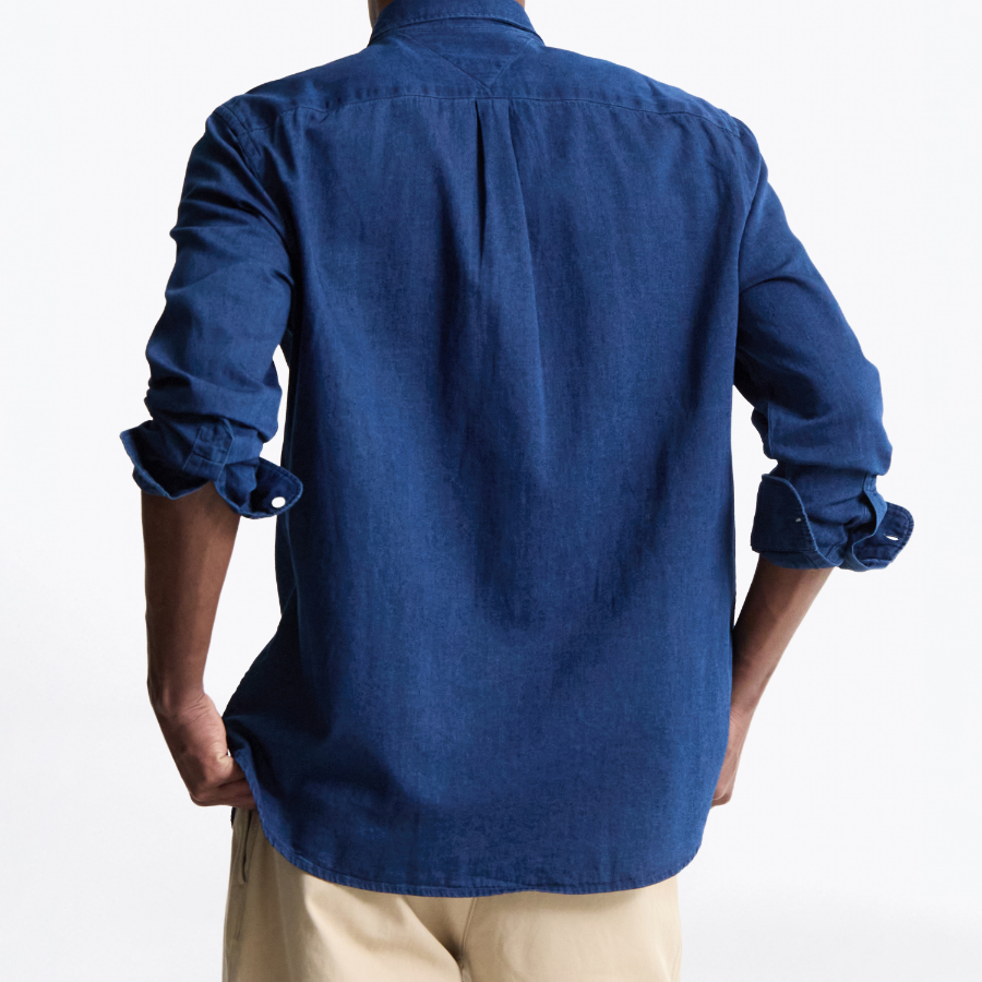 TOMMY HILFIGER [Official Headquarters] [Regular Fit] Chambray Shirt (T12F0WSH400MT10G0)