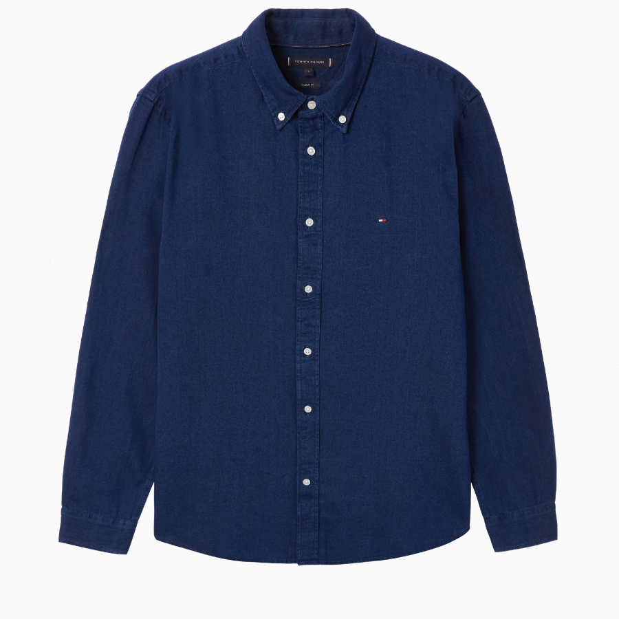 TOMMY HILFIGER [Official Headquarters] [Regular Fit] Chambray Shirt (T12F0WSH400MT10G0)