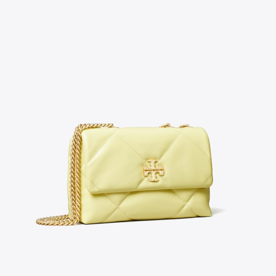 TORY BURCH Kira Diamond Quilt Small Convertible Shoulder Bag – Frozen Zest