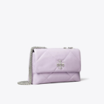TORY BURCH Kira Diamond Quilt Small Convertible Shoulder Bag – Purple