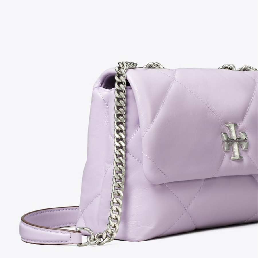 TORY BURCH Kira Diamond Quilt Small Convertible Shoulder Bag – Purple