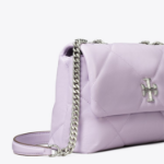 TORY BURCH Kira Diamond Quilt Small Convertible Shoulder Bag – Purple