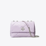 TORY BURCH Kira Diamond Quilt Small Convertible Shoulder Bag – Purple