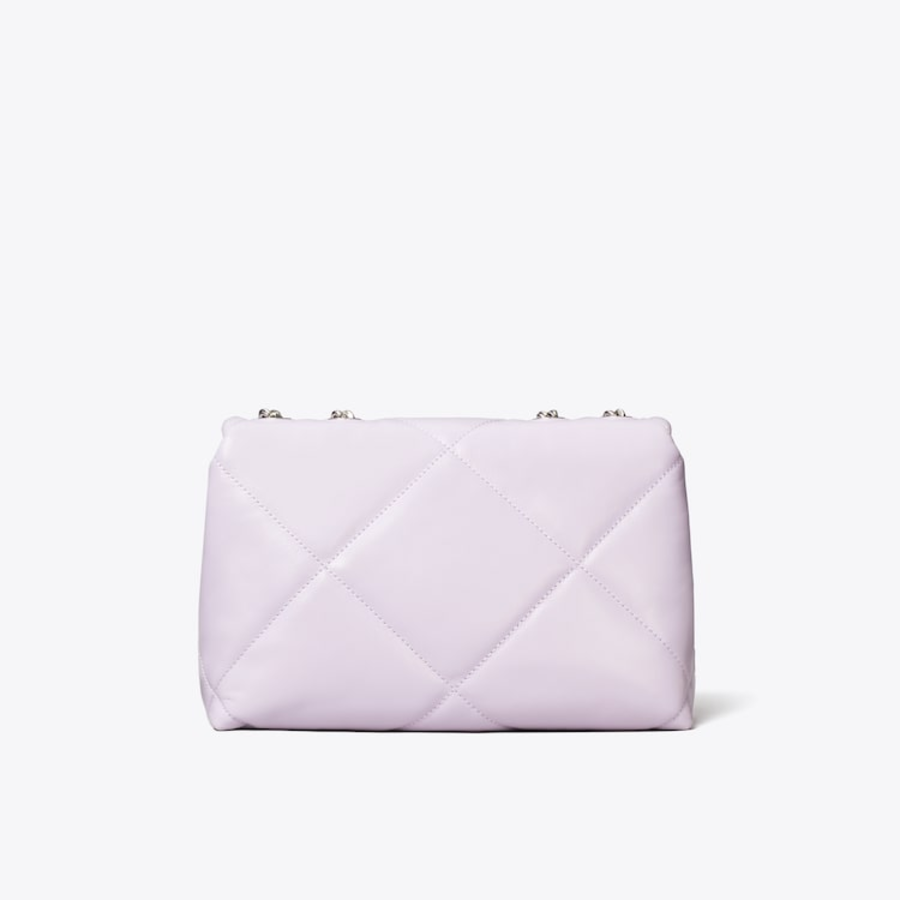 TORY BURCH Kira Diamond Quilt Small Convertible Shoulder Bag – Purple