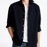 TOMMY HILFIGER [Official Headquarters] [Relax Fit] Garment-Dyed Twill Solid Shirt (T12F0WSH040MT1DW5)