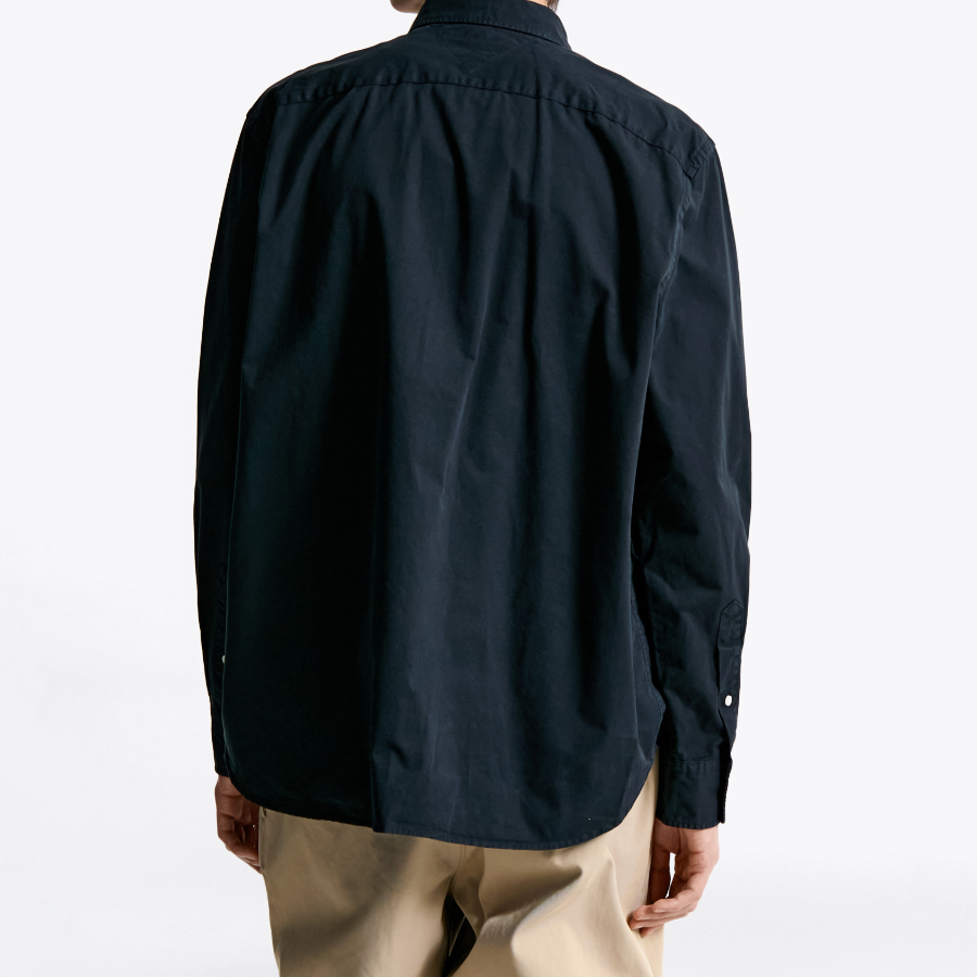 TOMMY HILFIGER [Official Headquarters] [Relax Fit] Garment-Dyed Twill Solid Shirt (T12F0WSH040MT1DW5)