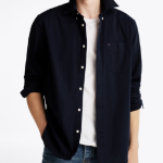 TOMMY HILFIGER [Official Headquarters] [Relax Fit] Garment-Dyed Twill Solid Shirt (T12F0WSH040MT1DW5)