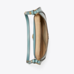 TORY BURCH Robinson Spazzolato Small Flap Bag – Rainfall