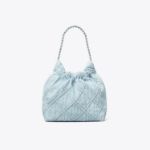 TORY BURCH Fleming Denim Mini Hobo – Seltze