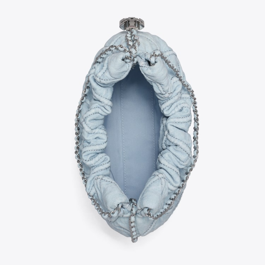 TORY BURCH Fleming Denim Mini Hobo – Seltze