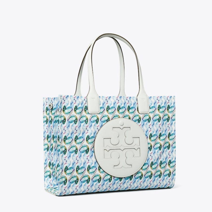 TORY BURCH Ella Printed Small Tote – Swan