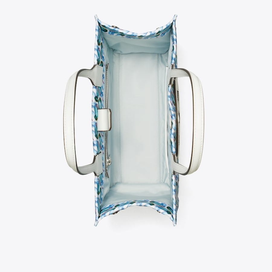 TORY BURCH Ella Printed Small Tote – Swan