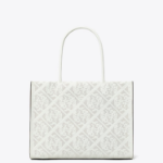 TORY BURCH Ella Bio Perforated Small Tote – Blanc