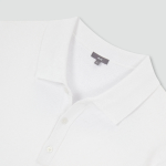 JAJU Lightweight Knit Polo Shirt – White