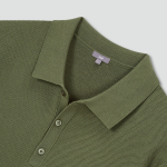JAJU Lightweight Knit Polo Shirt – Khaki