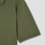 JAJU Lightweight Knit Polo Shirt – Khaki