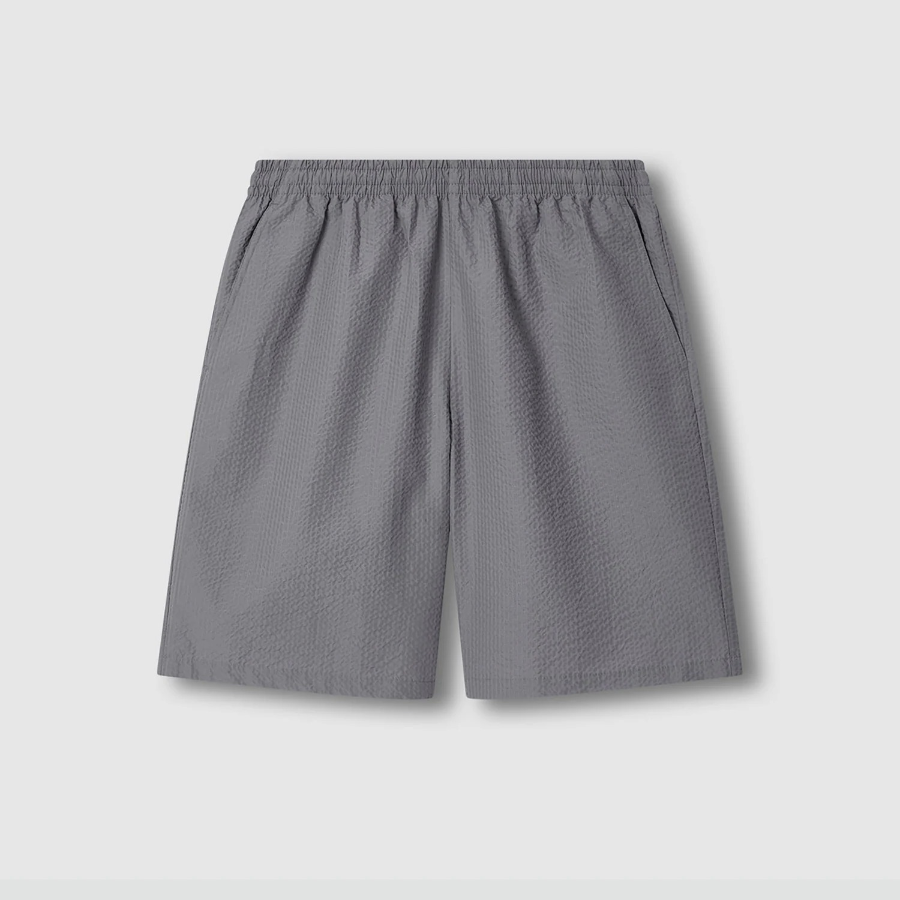 JAJU Seersucker Half Pants – Grey