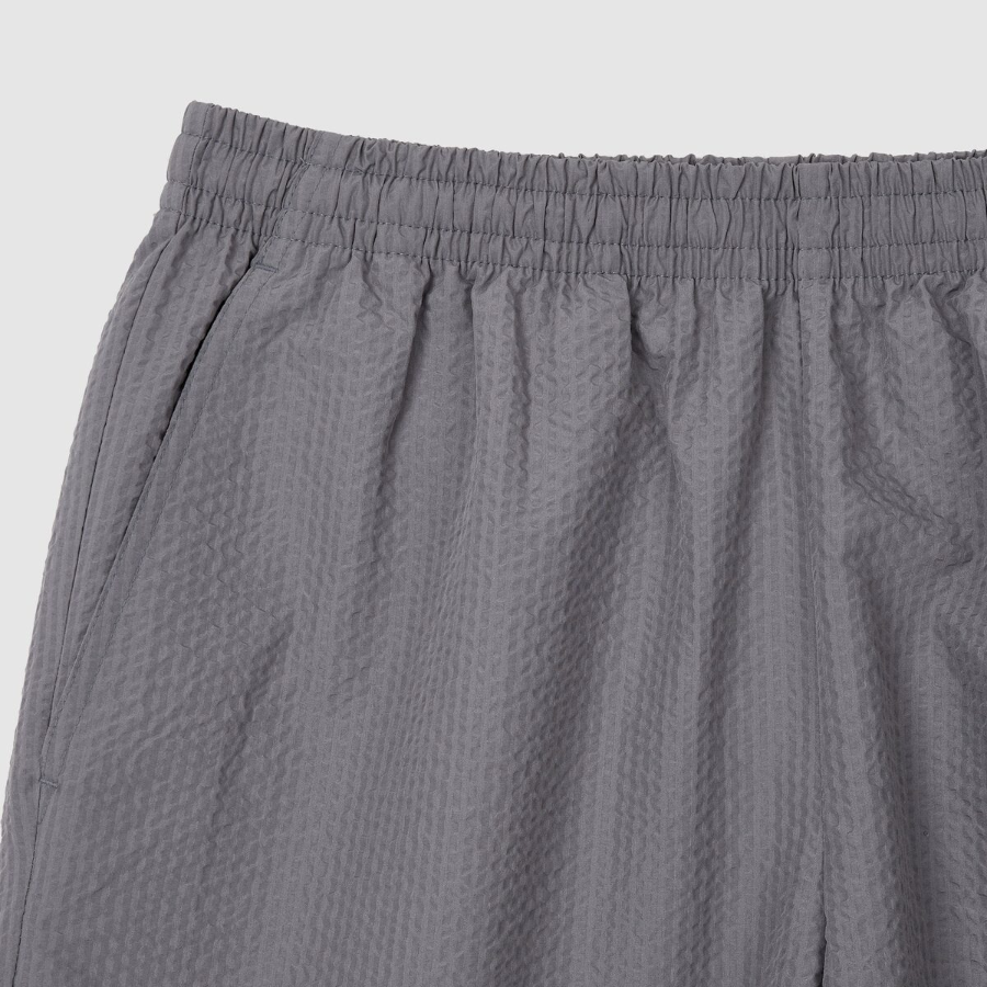 JAJU Seersucker Half Pants – Grey
