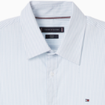 TOMMY HILFIGER [Official Headquarters] [Slim fit] Stretch Poplin Stripe Shirt (T12F0WSH050MT20A4)