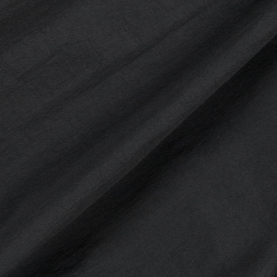 JAJU Crisp Texture Half Pants – Black