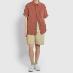 JAJU Crisp Texture Half Pants – Beige