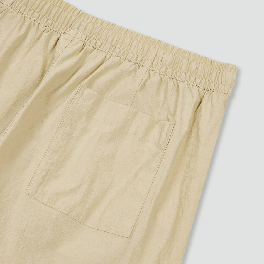 JAJU Crisp Texture Half Pants – Beige