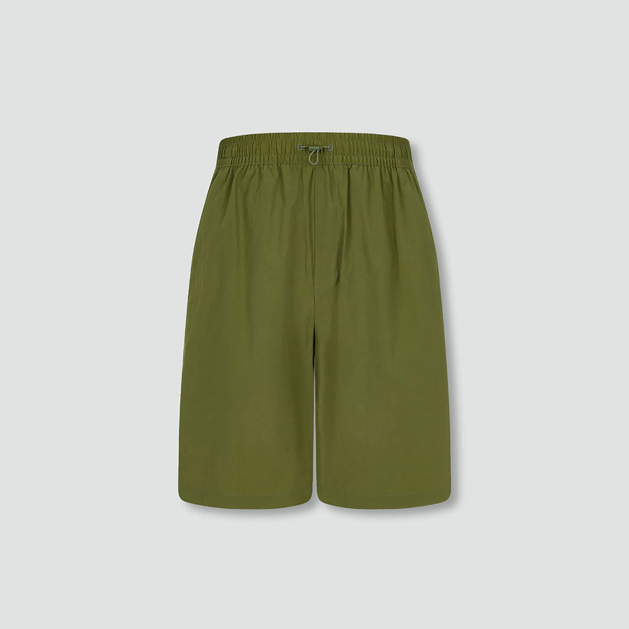 JAJU Crisp Texture Half Pants – Khaki