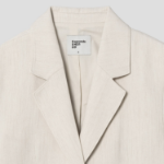 8 seconds Linen Long Sleeve Jacket — Beige