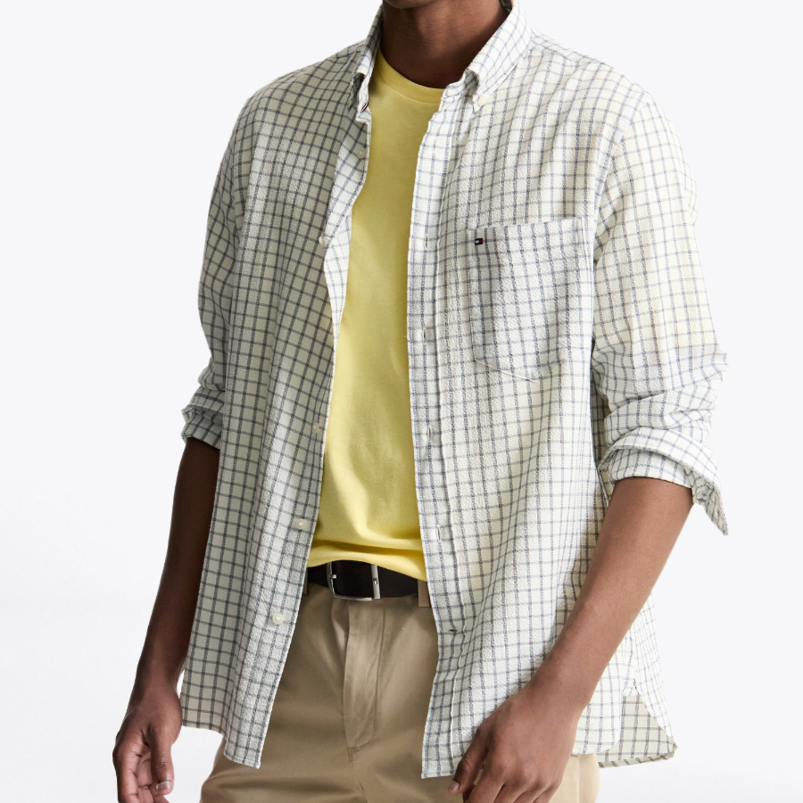 TOMMY HILFIGER Texture Grid Check Shirt T12F0WSH090MT10K4