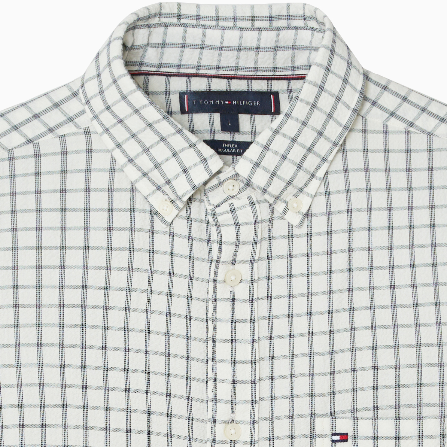 TOMMY HILFIGER Texture Grid Check Shirt T12F0WSH090MT10K4