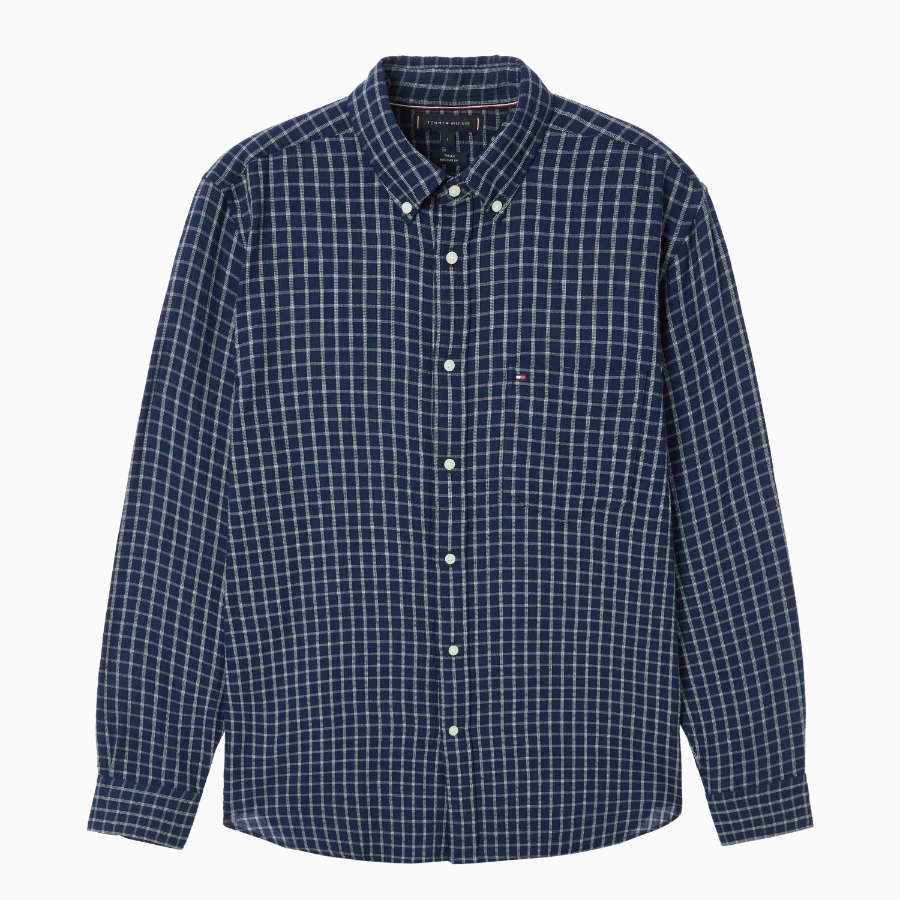 TOMMY HILFIGER Texture Grid Check Shirt T12F0WSH090MT10MS