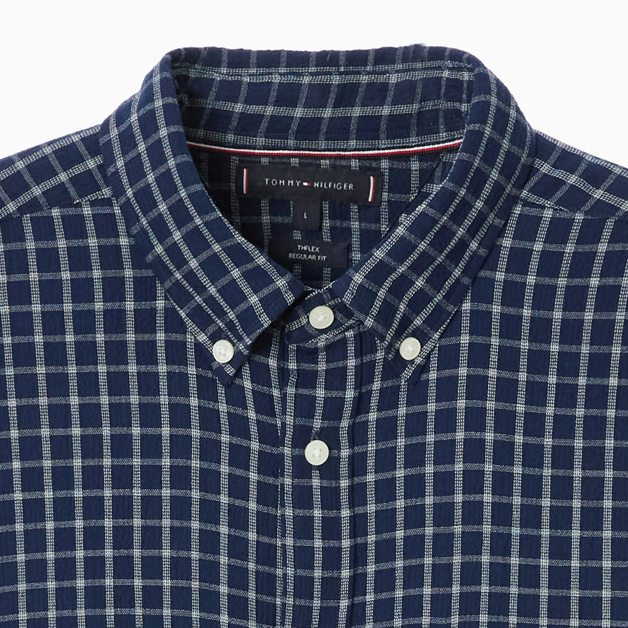 TOMMY HILFIGER Texture Grid Check Shirt T12F0WSH090MT10MS