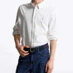 TOMMY HILFIGER Performance Solid Knit Shirt T12F0WSH020MT1YCF