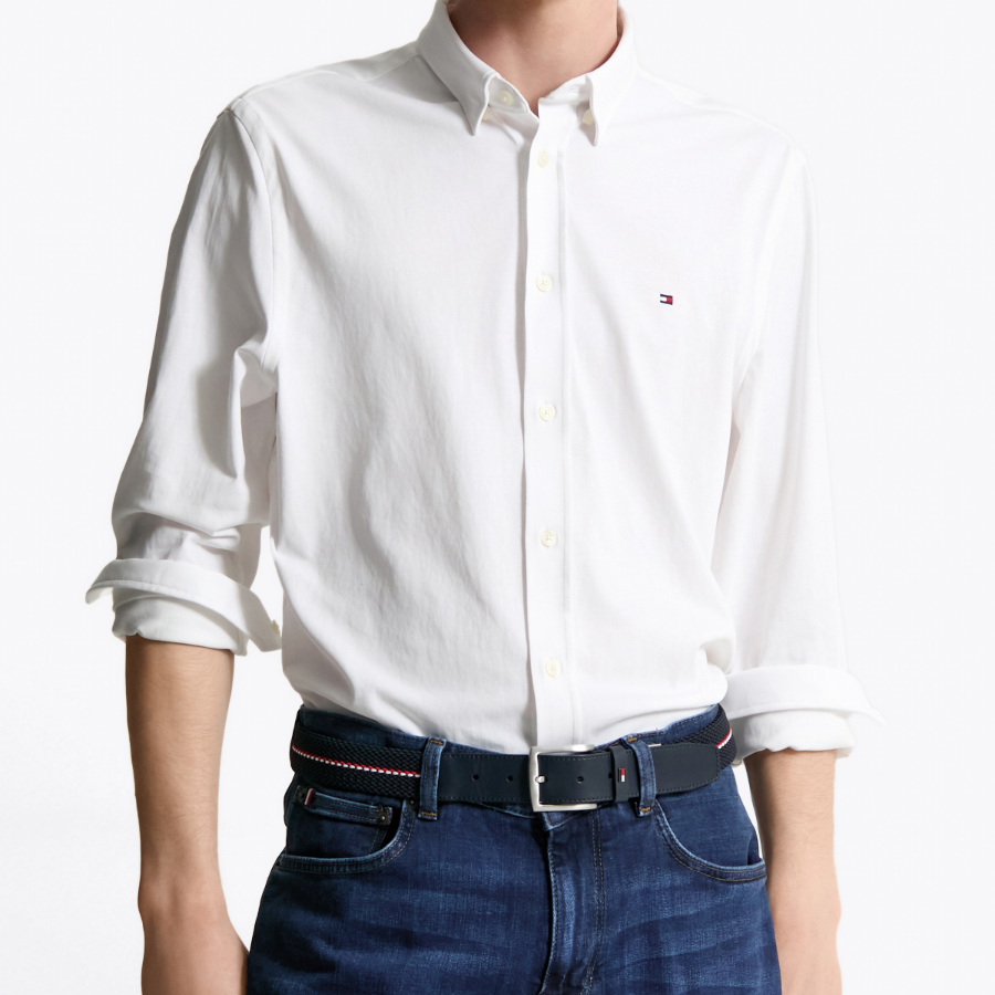 TOMMY HILFIGER Performance Solid Knit Shirt T12F0WSH020MT1YCF