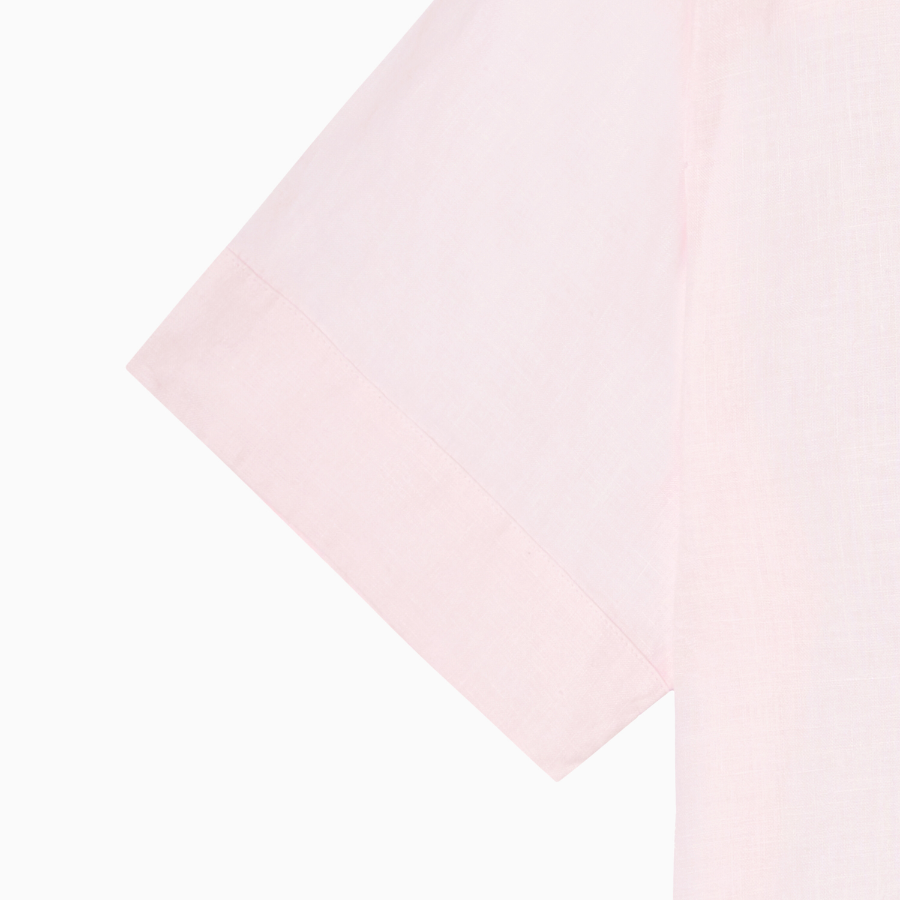 TOMMY HILFIGER [Official Headquarters] Boxy Crop Linen Shirt (T22F3WSH093WT1TOG)