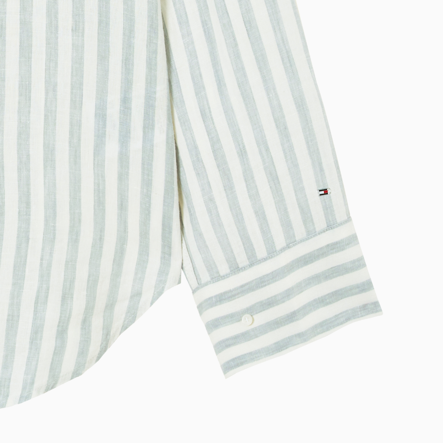 TOMMY HILFIGER [Official Headquarters] Linen Easy Shirt (T22F3WSH097WT10K5)