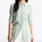 TOMMY HILFIGER [Official Headquarters] Regular Stripe Linen Shirt (T22F3WSH091WT20CF)