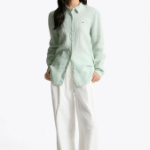 TOMMY HILFIGER [Official Headquarters] Regular Stripe Linen Shirt (T22F3WSH091WT20CF)