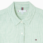 TOMMY HILFIGER [Official Headquarters] Regular Stripe Linen Shirt (T22F3WSH091WT20CF)