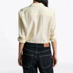 TOMMY HILFIGER [Official Headquarters] Regular Stripe Linen Shirt (T22F3WSH091WT20FS)